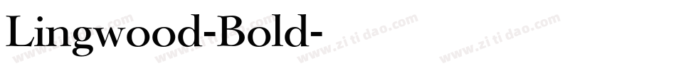Lingwood-Bold字体转换