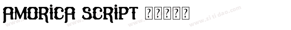 AMORICA-SCRIPT字体转换