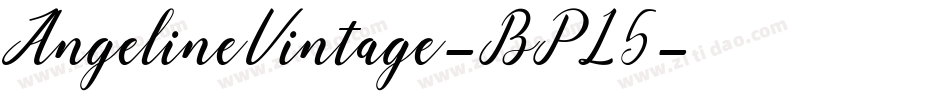 AngelineVintage-BPL5字体转换