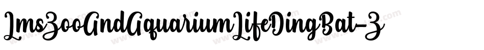 LmsZooAndAquariumLifeDingBat-ZyBm字体转换