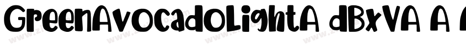 GreenAvocadoLight-dBxV字体转换