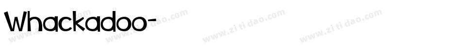 Whackadoo字体转换