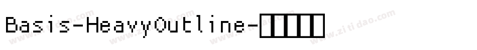 Basis-HeavyOutline字体转换