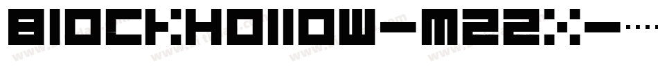 BlockHollow-Mzzx字体转换