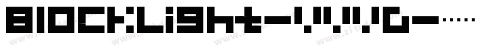 BlockLight-vVVD字体转换