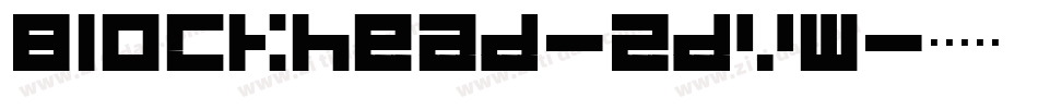 Blockhead-2dvW字体转换