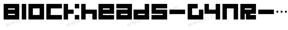 Blockheads-D4nR字体转换