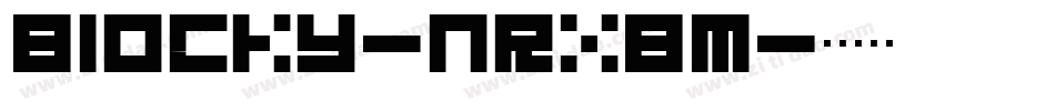 Blocky-nRx8M字体转换