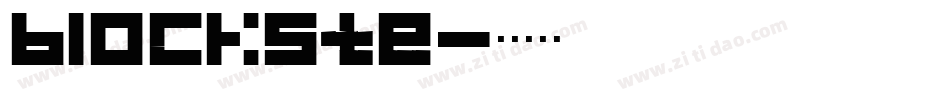 blockste字体转换