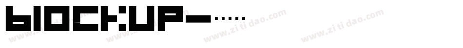 blockup字体转换