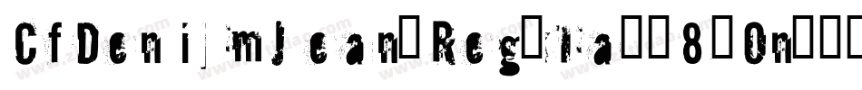 CfDenimJeansRegular-8wOn字体转换