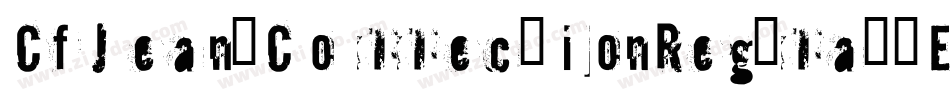 CfJeansCollectionRegular-E874字体转换