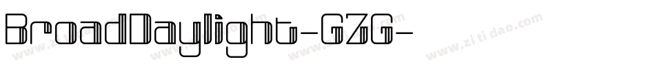 BroadDaylight-GZG字体转换