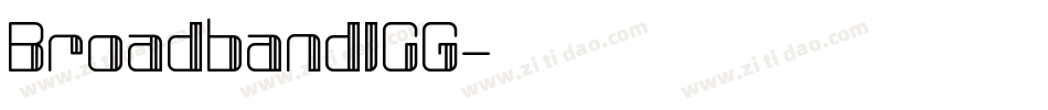 BroadbandICG字体转换