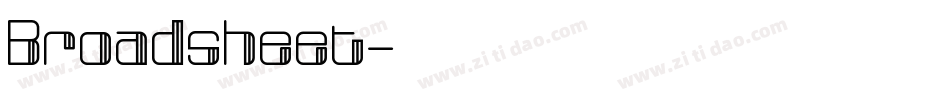 Broadsheet字体转换