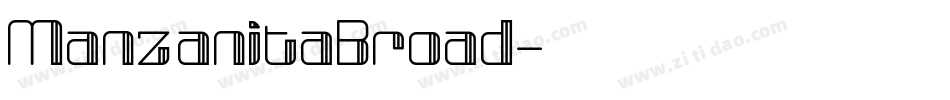 ManzanitaBroad字体转换
