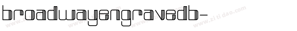 broadwayengravedb字体转换