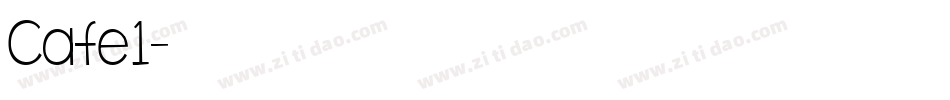 Cafe1字体转换
