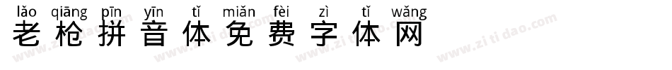 老枪拼音体字体转换