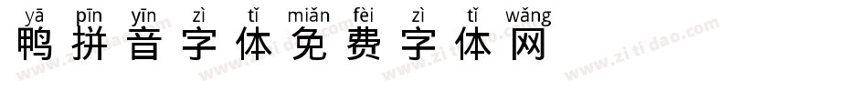 鸭拼音字体字体转换