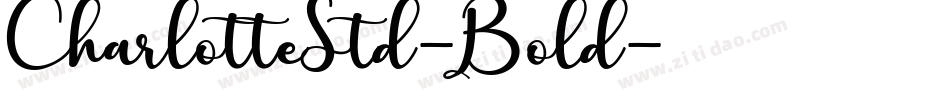 CharlotteStd-Bold字体转换