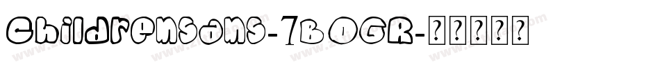 Childrensans-7BOGR字体转换