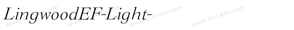 LingwoodEF-Light字体转换
