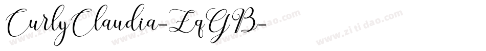 CurlyClaudia-ZqGB字体转换