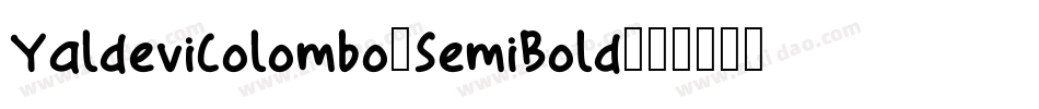 YaldeviColombo-SemiBold字体转换