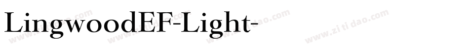 LingwoodEF-Light字体转换