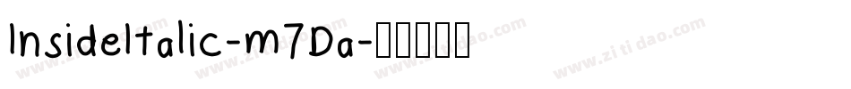 InsideItalic-m7Da字体转换