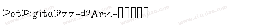 DotDigital977-d9ArZ字体转换