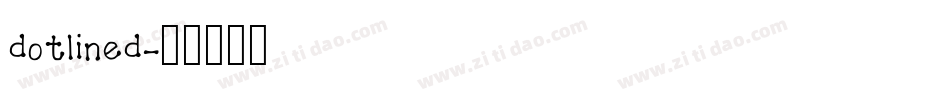 dotlined字体转换