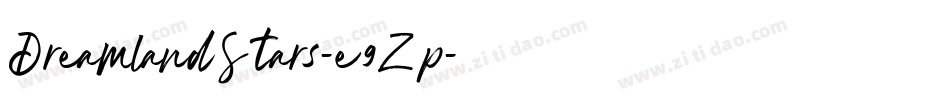 DreamlandStars-e9Zp字体转换
