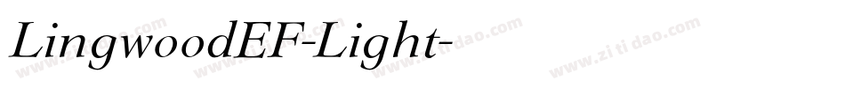 LingwoodEF-Light字体转换