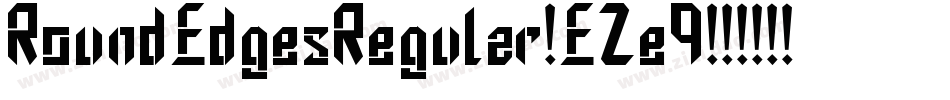 RoundEdgesRegular-EZe9字体转换