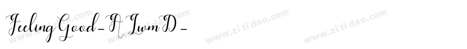 FeelingGood-ALwmD字体转换