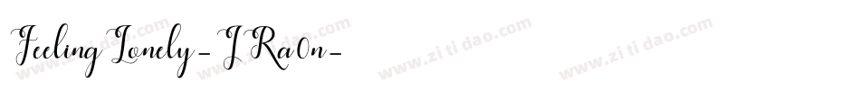 FeelingLonely-JRa0n字体转换