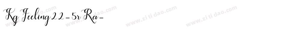 KgFeeling22-5rRa字体转换