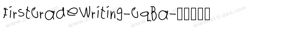 FirstGradeWriting-GqBa字体转换