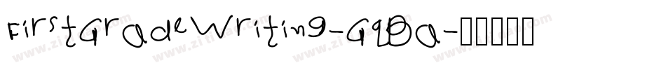 FirstGradeWriting-GqBa字体转换