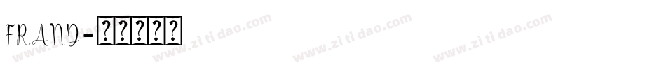 FRAND字体转换
