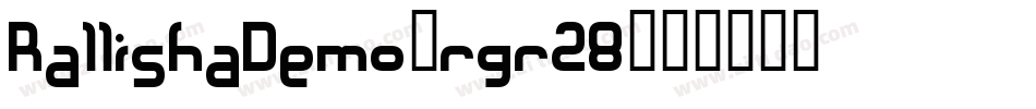RallishaDemo-rgr28字体转换