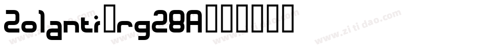 Zolanti-rg28A字体转换