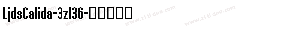 LjdsCalida-3zl36字体转换