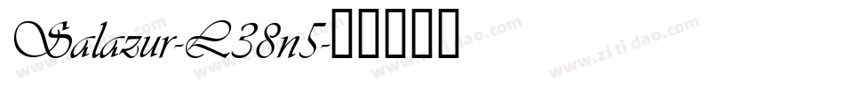 Salazur-L38n5字体转换