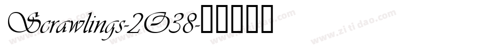 Scrawlings-2O38字体转换