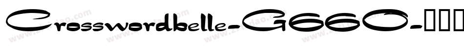 Crosswordbelle-G66O字体转换