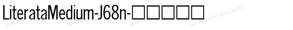 LiterataMedium-J68n字体转换