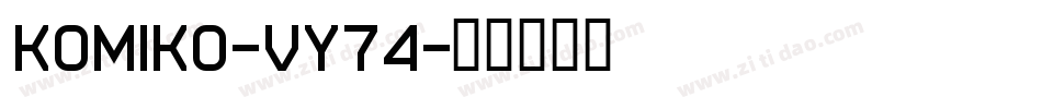 Komiko-vY74字体转换